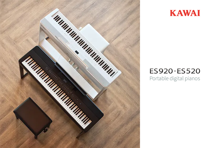 Kawai ES520 dengan speaker onboard dan konektivitas lengkap untuk musisi mobile - Allegro piano