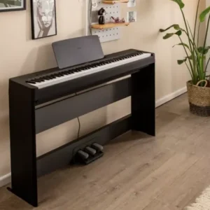 Digital piano Yamaha P-145 dengan desain ringkas dan 88 tuts weighted - Allegro piano