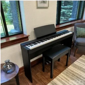 Digital piano Yamaha P-145 dengan desain ringkas dan 88 tuts weighted - Allegro piano