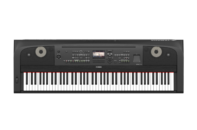 Tampilan Yamaha DGX-670 lengkap dengan panel kontrol dan speaker built-in - allegro piano