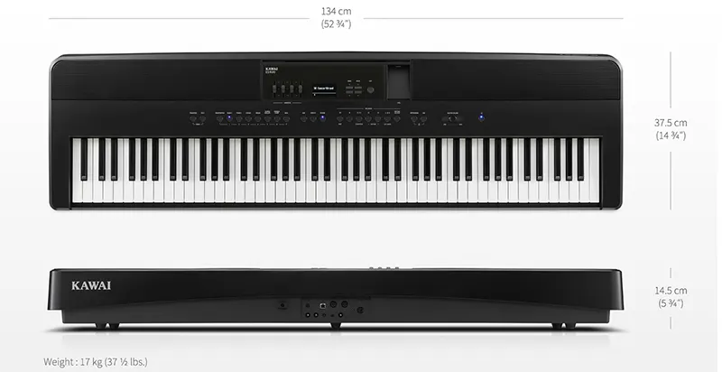 Keyboard Kawai ES920 dengan teknologi respons tuts alami dan fitur Bluetooth Audio/MIDI - Allegro piano