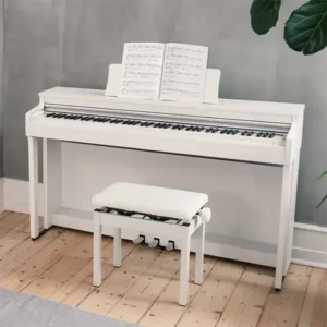 Digital piano Kawai CN201 dengan finishing white dan panel kontrol minimalis - Allegro piano