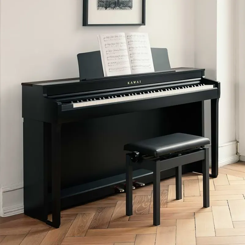 Kawai CN301 warna hitam satin dengan body kayu premium - Allegro piano