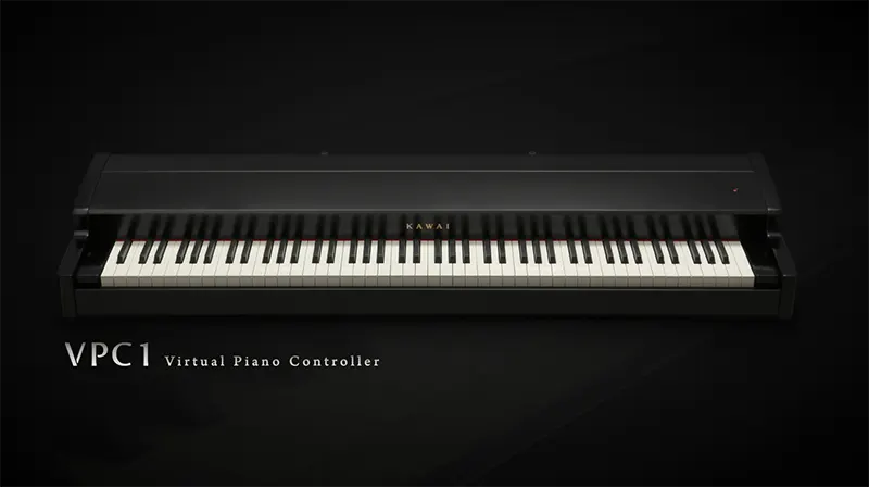 Kawai VPC, keyboard controller premium dengan aksi tuts kayu yang responsif, dirancang untuk pianis dan produser musik digital, tersedia di Allegro Piano.