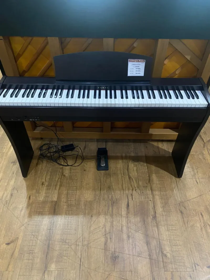 Piano Digital Kawai CL26 dengan desain slim elegan dan keyboard hammer action realistis di Showroom Allegro Piano