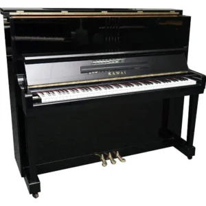 Piano Upright Kawai KU3B warna ebony polished di showroom Allegro Piano
