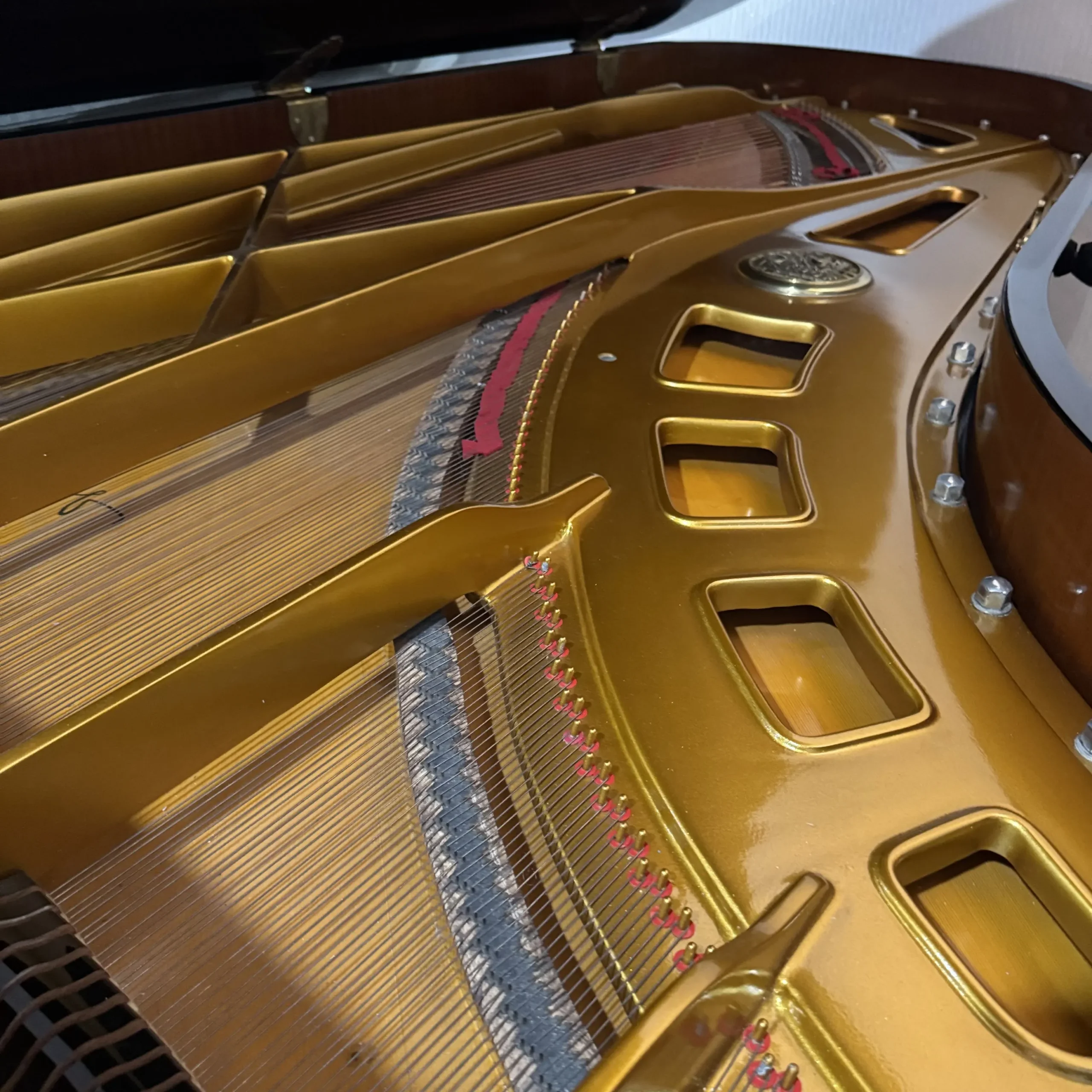 Piano grand Petrof Concert Model 1 ukuran concert grand dengan desain elegan dan finishing hitam glossy | Allegro Piano