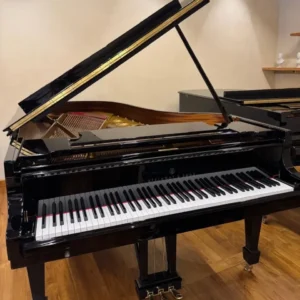 Piano grand Steinway & Sons Model B 2022 warna hitam glossy dengan desain elegan dan ukuran semi concert grand | Allegro Piano
